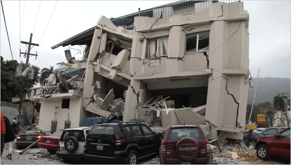 building destroyed by haiti's earthquake